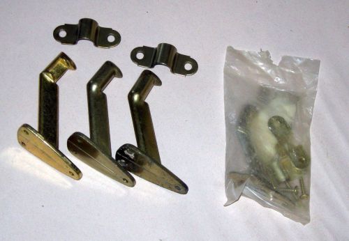 Bright Brass wall rail brackets/hand rail brackets