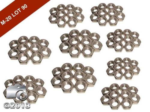 A2 stainless steel new m20 hexagon hex full nut- din 934 set of 90 pieces for sale