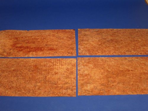 4 Sheets of Beautiful Amboyna burl Veneer (4 at 18