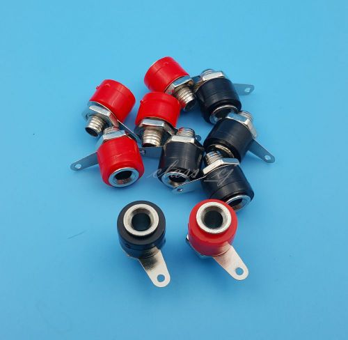 10Pcs Small Size 4mm Banana Socket Binding Post Banana Plug Test Socket