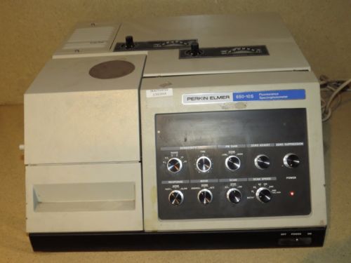 PERKIN ELMER MODEL #  650-10S Fluorescence Spectrophotometer