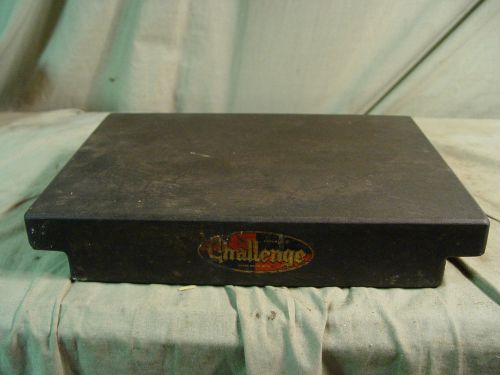 Estate Vintage Machinist Challenge Michagan Slate Surface Plate Tool 12&#034; x 9&#034;