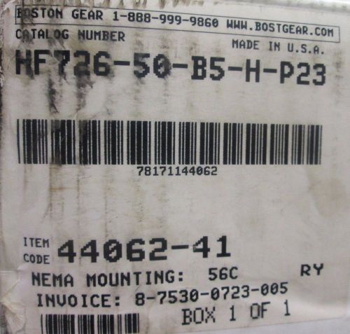 NEW BOSTON HF72650B5HP23 50.1, 1.04HP, GEAR REDUCER