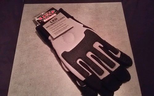 Rugged Wear LED Mechanics Gloves Size XL