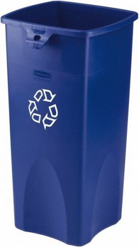 Rubbermaid FG356973 Untouchable Square Recycling Container- 23 Gallon