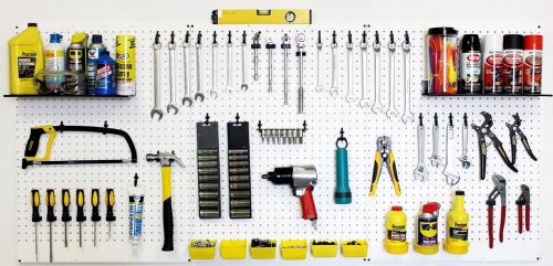 WallPeg  pegboard panels, shelves, bins, locking peg hooks - tool storage 72 W-M