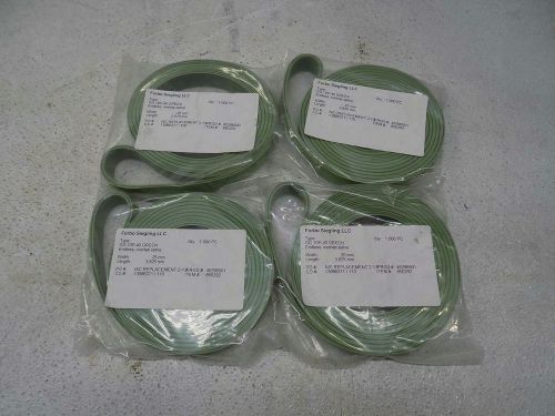 Lot of (4) Forbo Siegling GG-10P 40 Green Folder/Carrier Belt, 25mmW x 2,575mmL