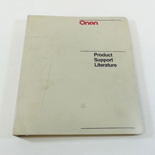 Operator&#039;s Manual &amp; Parts Catalog Onan EK-EM Electric Generator Plant Generating