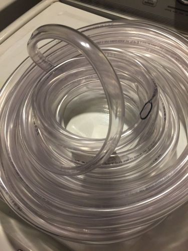 Vinyl Tubing , Clear 5/8&#034; O.D.X1/2 I.D. WATTS