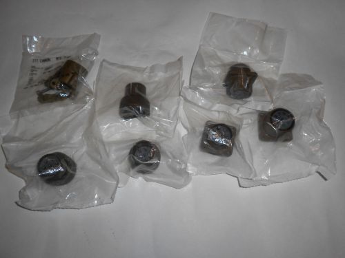 ITT CANNON 8 Pin Plugs &amp; Receptacles CT6-20-7PS, CT0-20-7SS Lot of 7 pcs