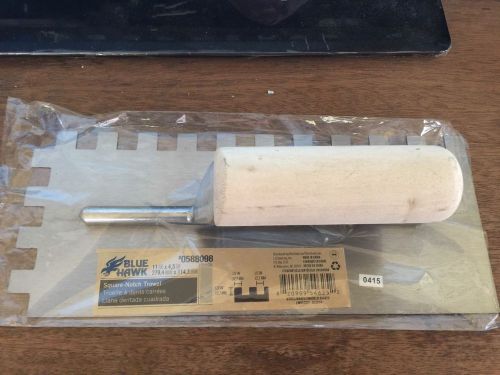 Blue Hawk 1/2 Inch Notch Trowel! brand new!