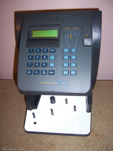 Jantek handpunch 4000  w/ ethernet time clock 1 year  1 year warrantee for sale