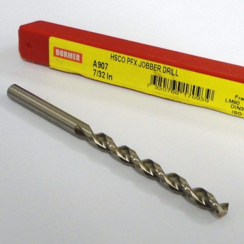 DORMER Cobalt Jobber Length Drill Bit 7/32&#034; 0.2188&#034; 130 Deg 93mm OAL A907 [471]