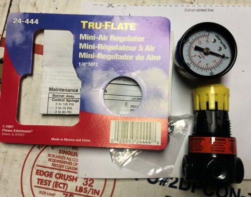 Plews/Edelmann 24-444 1/4-Inch Mini Regulator Tru-Flate