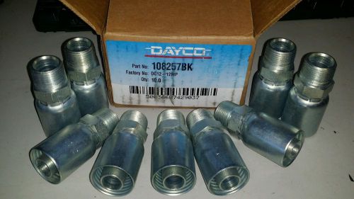 10 ~ Dayco ~ 108257BK ~ DC12-12MP ~ Hydraulic Coupling&#039;s