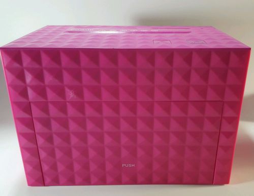 Vogue (S150) High Security Micro-Cut 1/2 Gallon Bin Top Secret Shredder HOT PINK