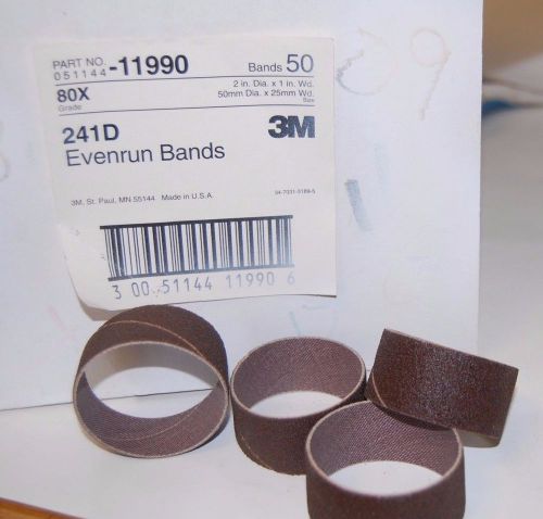 ONE HUNDRED FIFTEEN (115) 3M 2&#034; X 1&#034; EVENRUN BANDS, 241D, GRADE 80X