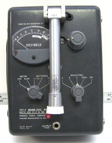 GENERAL RADIO 1551-C SOUND-LEVEL METER - Vintage ~1961