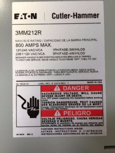 EATON Cutler Hammer 3MM212R Meter Stack Module