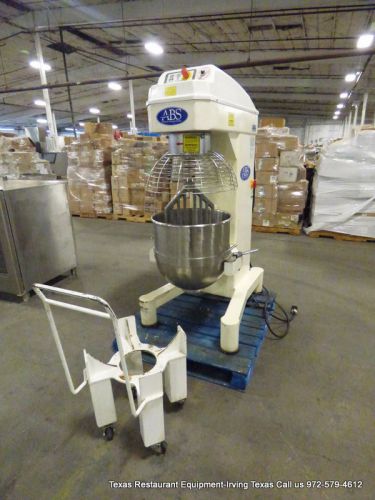 Abs bakery dough mixer 80 quart with bowl, dolly &amp; paddle  model sm-80la for sale