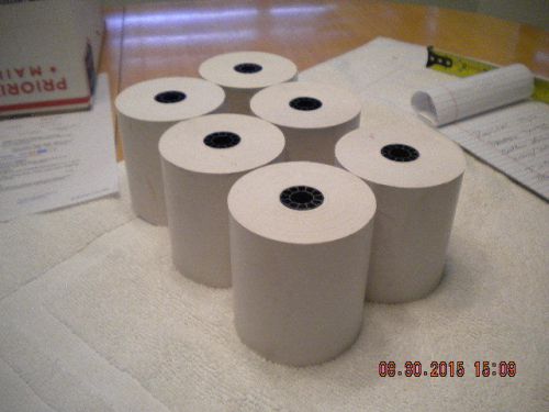 REGISTER TAPE SINGLE PLY WHITE SHINY FINISH 6 ROLLS