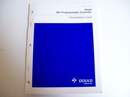GOULD PI-884A-001 PROGRAMMING CONTROLLER GUIDE MANUAL - USED - FREE SHIPPING