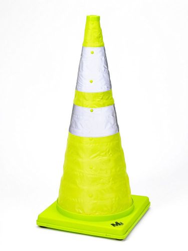Mutual industries 17712-1-28 collapsible reflective traffic cone with inside ... for sale