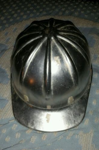 VINTAGE ? ALUMINUM SUPER LITE  METAL SAFETY CONSTRUCTION HARDHAT