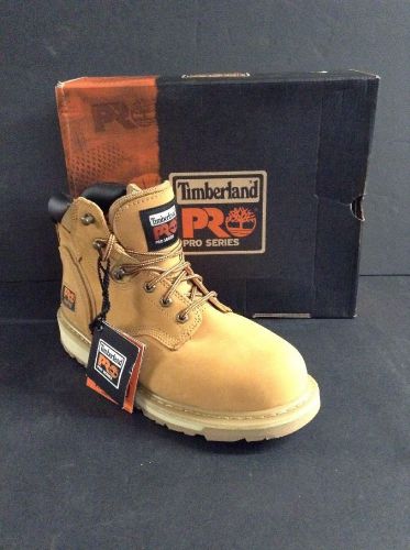 Timberland Pit Boss 6&#034; Steel Toe Wheat 33031 Sz 9M