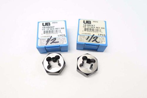 LOT 2 NEW UNION BUTTERFIELD 1410247 1/2 13 HEX RET DIE D529592