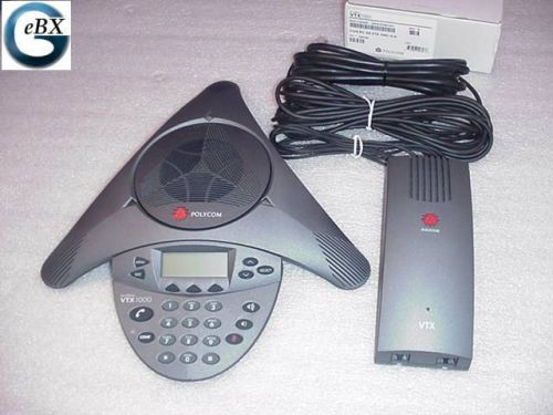 Polycom SoundStation VTX1000, 2- Mics, Subwoofer, Power Supply: 2201-07300-001