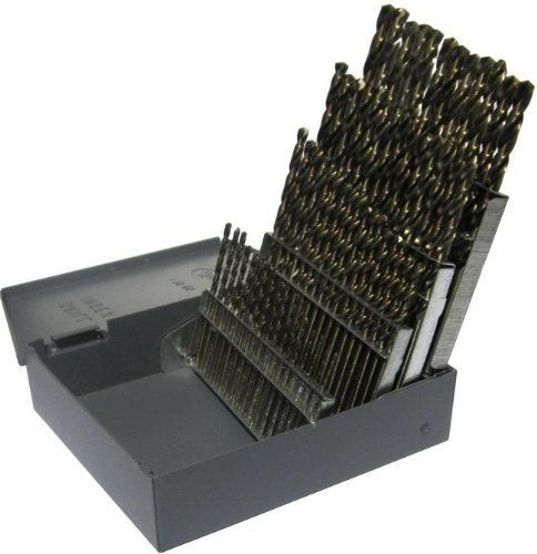 Drill america d/a60s-co-set 60 piece cobalt steel screw machine length drill bit for sale