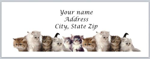 Personalized Return Address Labels Kittens Buy 3 get 1 free (c791)