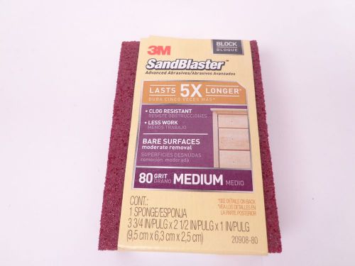 3M SandBlaster Sanding Sander Sponge, 3.75 in x 2.5 in x 1 in           a000961v