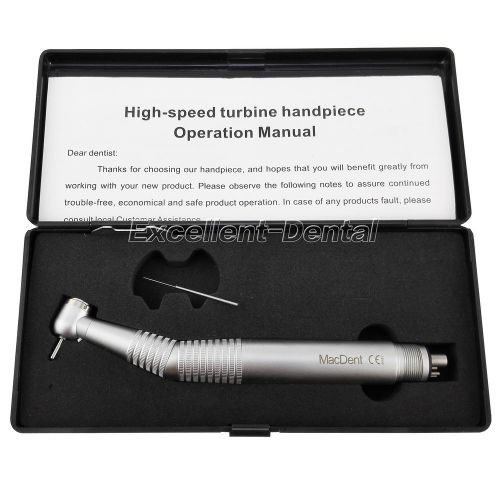 Dental MacDENT High Speed Handpiece Standard Head Push Botton Single Water 4Hole