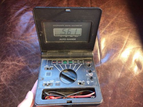 Vintage micronta digital multimeter lcd model 22-193 needs battery terminal for sale