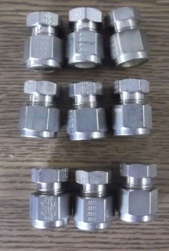 9 Tylok 3/8 caps Model 6-1cap swagelok cross ref 600-c