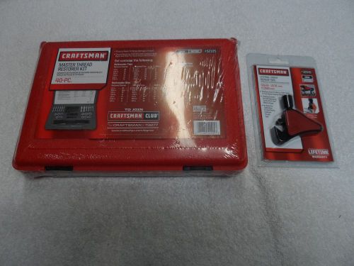 Craftsman 40pc Tap and Die Set Master Rethreader USA + BONUS Thread Repair Tool