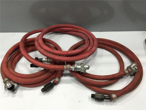 3 Pneumatic Breaker USA Air Tool 10FT 1/2 Hose Assy 3/8&#034; Swivel x CP Coupler Lot