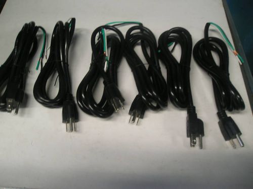 (Male) Power Cord Laundry Drop 30&#034; SJTW 16/3C Lot of 6