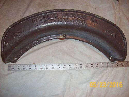 RARE VINTAGE HEAVY CAST IRON HOSE RACK BY SPENCER TURBINE CO., HARTFORD CONN.