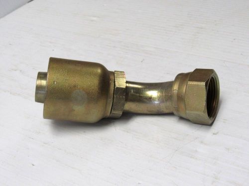 PARKER 45° SWIVEL ELBOW FITTING 1L743-16-16 1L7431616 1&#039;&#039; HOSE 1&#039;&#039; FEMALE JIC 37