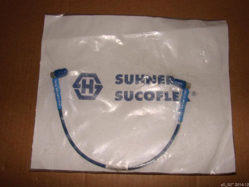 SUHNER + SUCOFLEX 18GHz 102 E 30CM 0.3M 0.9Ft COAX SMA Male L PlugTest Cable