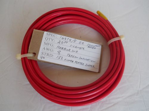 8 AWG 16878/5 EE HARBOUR IND MIL SPEC TEFLON INSULATION 20/FT.