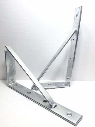 (478412G) P1773 Unistrut /B-Line Shelf Bracket /Brace 12-1/2&#034; GALVANIZED Qty: 2