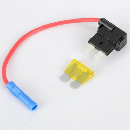 12v acu atc add a circuit fuse tap piggy back standard blade fuse holder mssy for sale