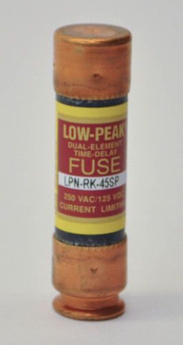 Cooper bussmann lpn-rk-45sp dual element time delay fuse for sale