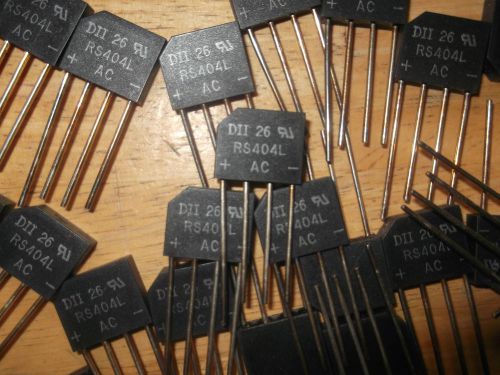 RS404L QTY 25   Bridge Rectifiers 4A 400V