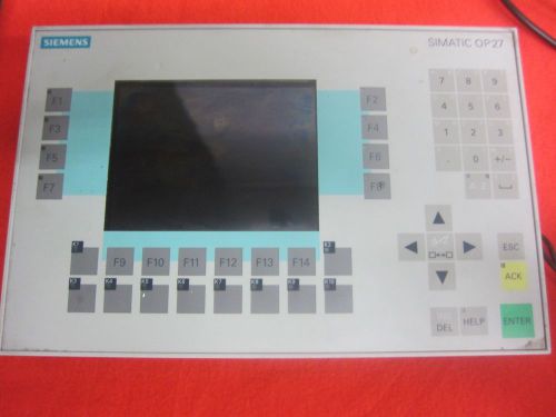 SIEMENS OP 27 6AV3627-1JK00-0AX0 OPERATOR PANEL MONO SIEMENS Simatic OP27