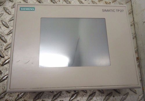 SIEMENS TOUCH PANEL SIMATIC TP27 COLOR 6AV3627-1QK00-2AX0